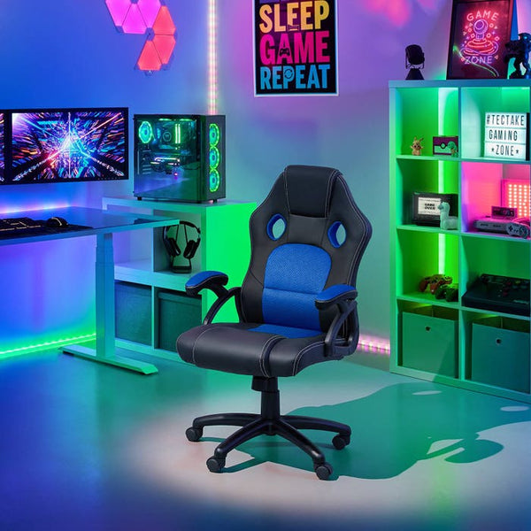 Tyson office chair, black/blue