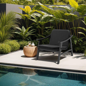 Rattan Stuhl Treviso schwarz