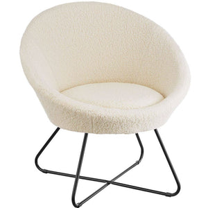 Cocktailsessel Cocktailsessel Centera, gepolstert, 120kg Bouclé off-white