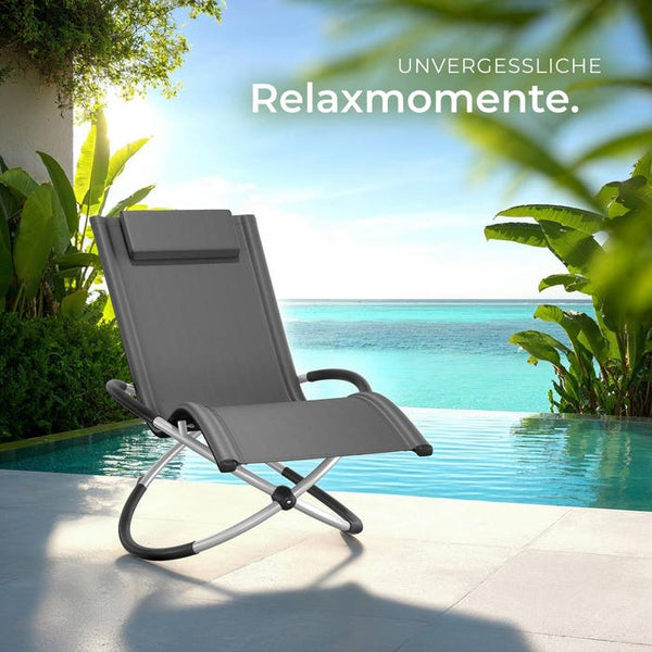 Sonnenliege Paulina grau