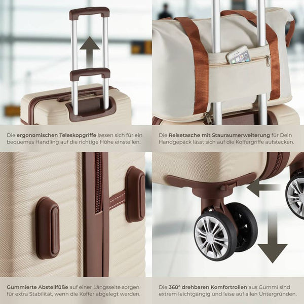 Reisekofferset Madison creme