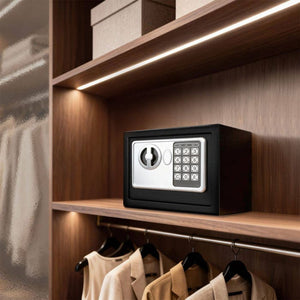 Elektronischer Safe mit Schlüssel