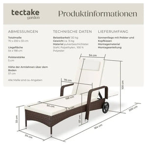 Rattan Sonnenliege