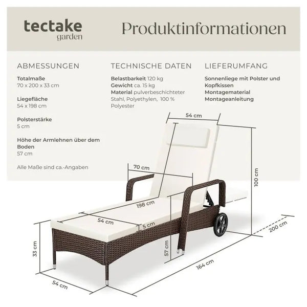 Rattan Sonnenliege