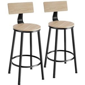2 Barhocker Poole Industrial hellbraun
