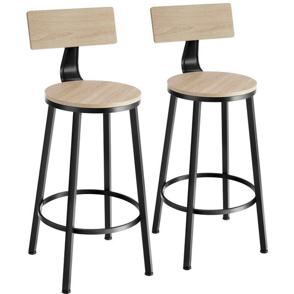 2 Barhocker Poole Industrial hellbraun