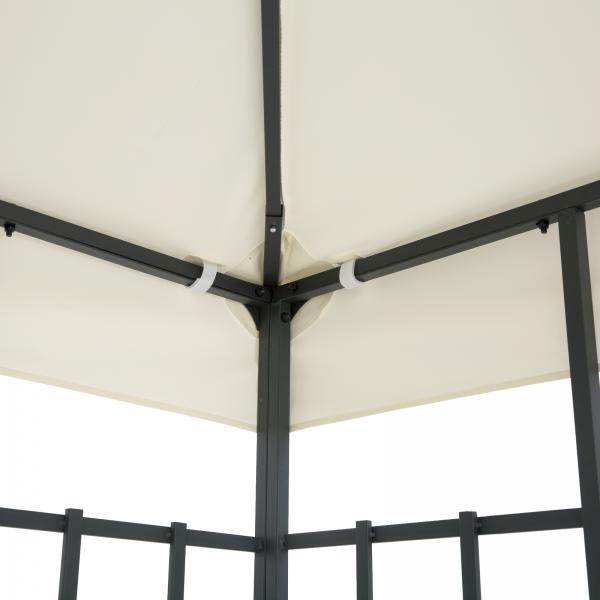 Ersatzdach 3x3m creme Dach für Metallpavillon