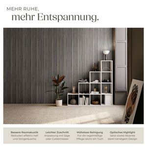 Sonic Wall Holzoptik in Eiche hellgrau 4er Set Eiche hellgrau 4er Set