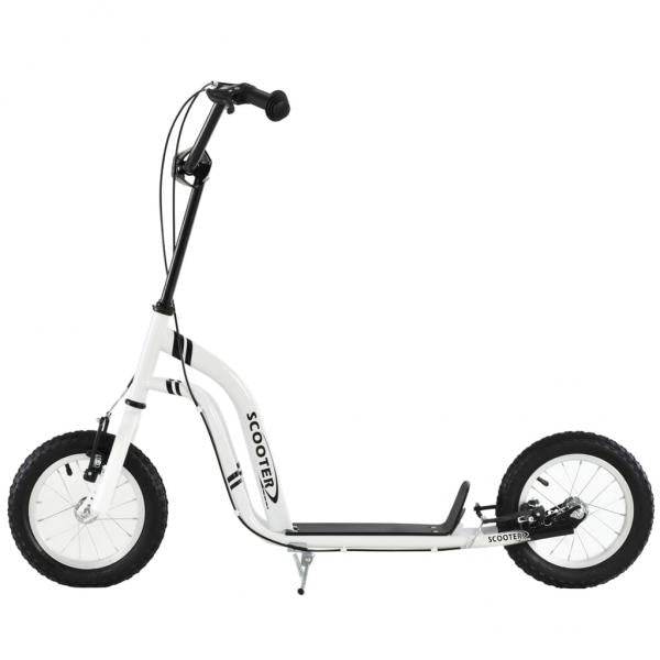 Tretroller Scooter Cityroller verstellbar Aluminium Weiss