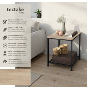 Beistelltisch Derby Industrial Holz hell, Eiche Sonoma