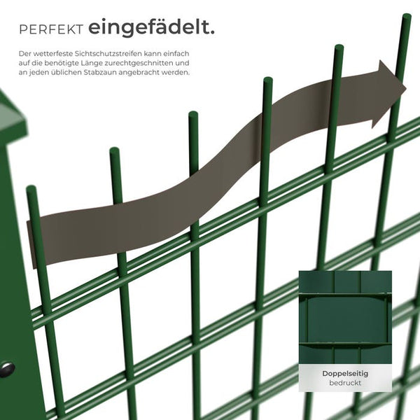 PVC privacy screen film, green, 35m