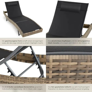 Rattan Sonnenliege Moana