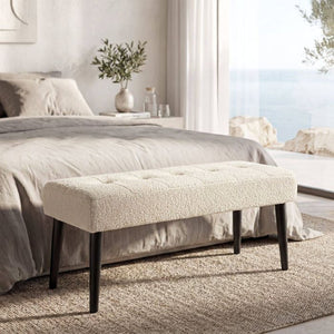 Sitzbank Glora Bouclé creme