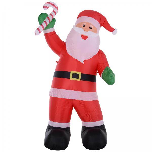Aufblasbarer Weihnachtsmann 160 cm x 85 cm x 243 cm