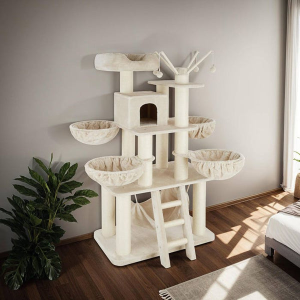 Kratzbaum Gismo beige/weiss