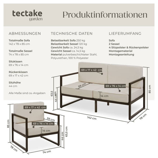 Garten-Loungeset Comosa