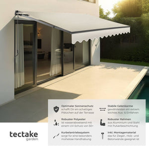 Gelenkarmmarkise Ornella beige 300 x 250 cm
