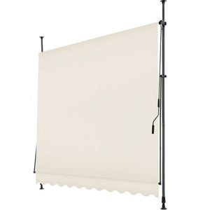 Klemmmarkise beige 250 x 180 cm