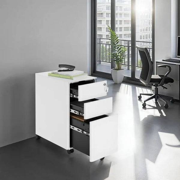 Aktenrollschrank Parvus weiss