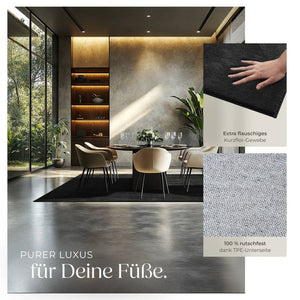 Tapis à poils courts Soft Zone noir 160 x 230 cm 