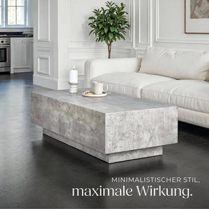 Couchtisch Lasley Beton Optik 120 x 60 x 35 cm