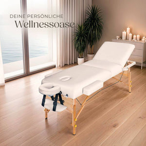 3 Zonen Massageliege beige
