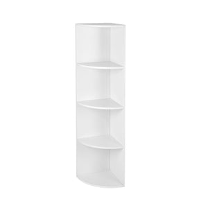Eckregal 4-stöckiges Regal in Weiss