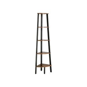 Eckregal Industriell Standregal 5-stufig Metall Braun