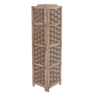 Eckregal JAM-K85 Standregal klappbar 110cm braun Geflecht braun