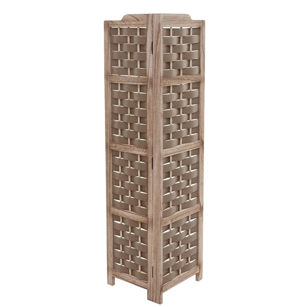 Eckregal JAM-K85 Standregal klappbar 110cm braun Geflecht braun