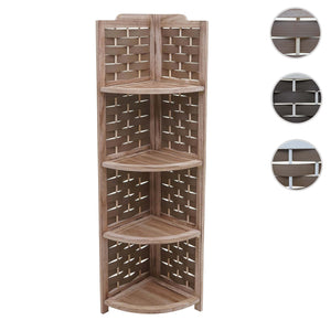 Eckregal JAM-K85 Standregal klappbar 110cm braun Geflecht braun