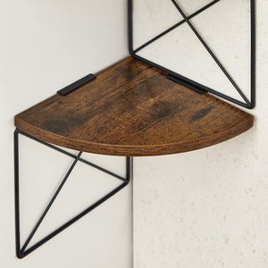 Eckregal Wandregal mit 5 Etagen IndustrialVIBE