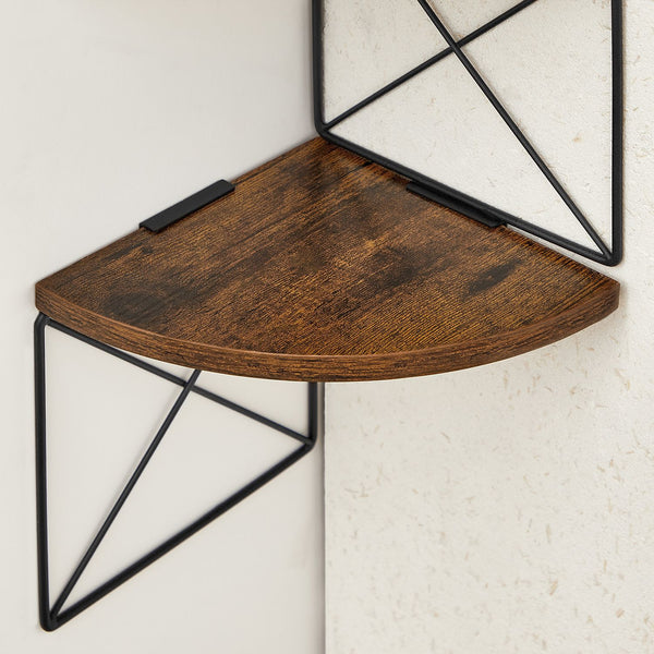 Eckregal Wandregal mit 5 Etagen IndustrialVIBE