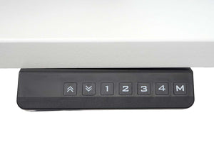 Elektrisch höhenverstellbares Eck-Schreibtischgestell schwarz