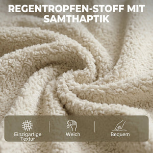 Ecksofa 3-Sitzer mit Chaiselongue Samtoptik beige