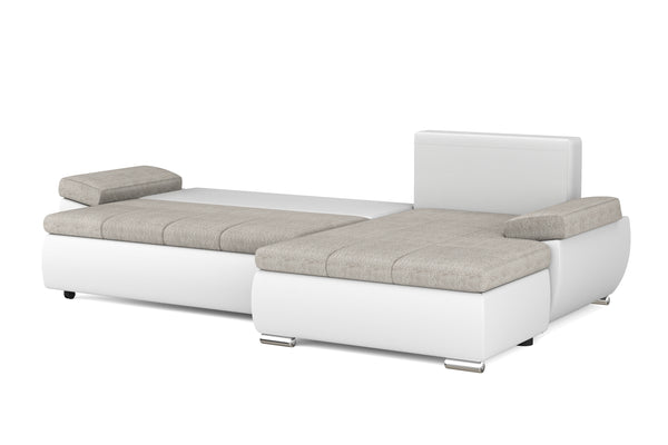 Schlafsofa KIRA rechts weiss