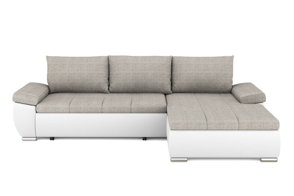 Schlafsofa KIRA rechts weiss