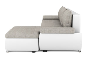Schlafsofa KIRA rechts weiss