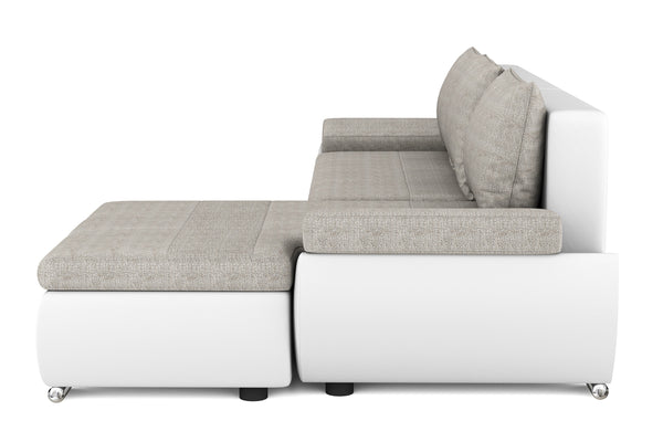 Schlafsofa KIRA rechts weiss