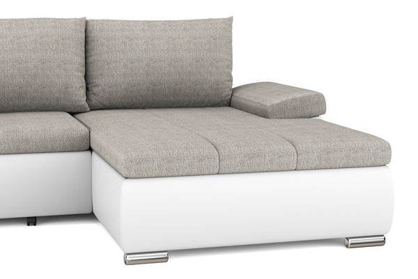 Schlafsofa KIRA rechts weiss