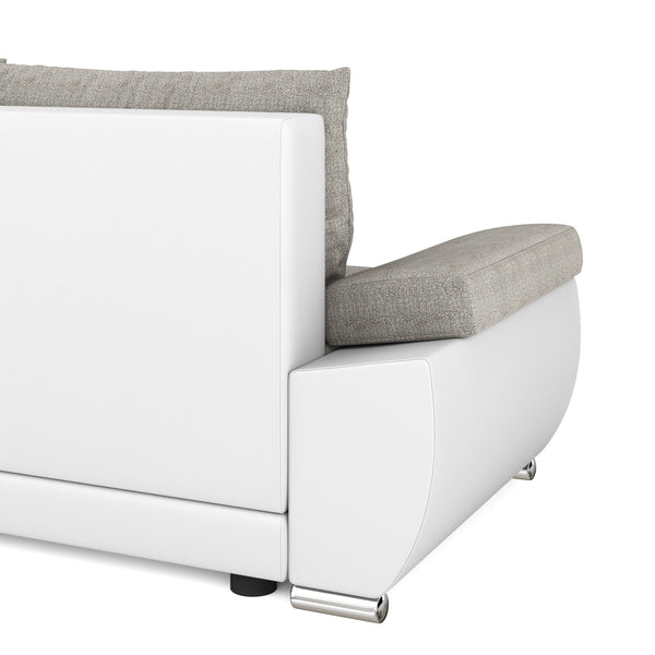 Schlafsofa KIRA rechts weiss