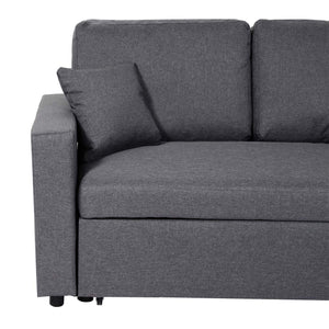 Ecksofa mit Bettkasten Couch Sofa L-Form Liegefläche Nosagfederung 228cm dunkelgrau