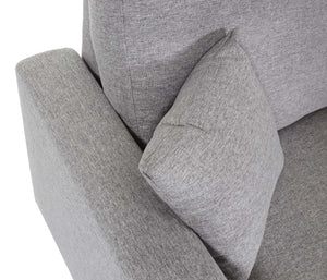 Ecksofa mit Bettkasten Couch Sofa L-Form Liegefläche Nosagfederung 228cm grau