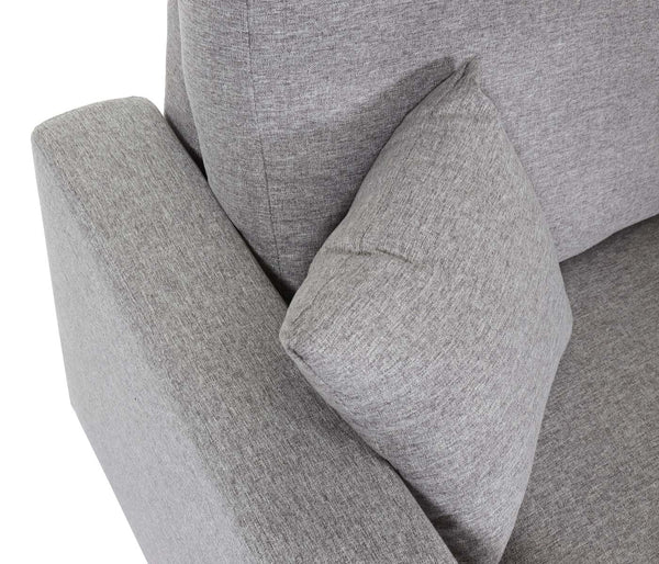 Ecksofa mit Bettkasten Couch Sofa L-Form Liegefläche Nosagfederung 228cm grau