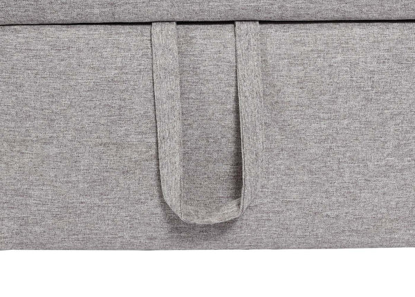 Ecksofa mit Bettkasten Couch Sofa L-Form Liegefläche Nosagfederung 228cm grau