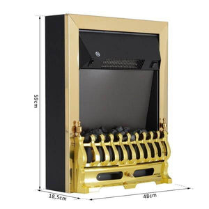 Elektrokamin 1000/2000 Watt Design Gold