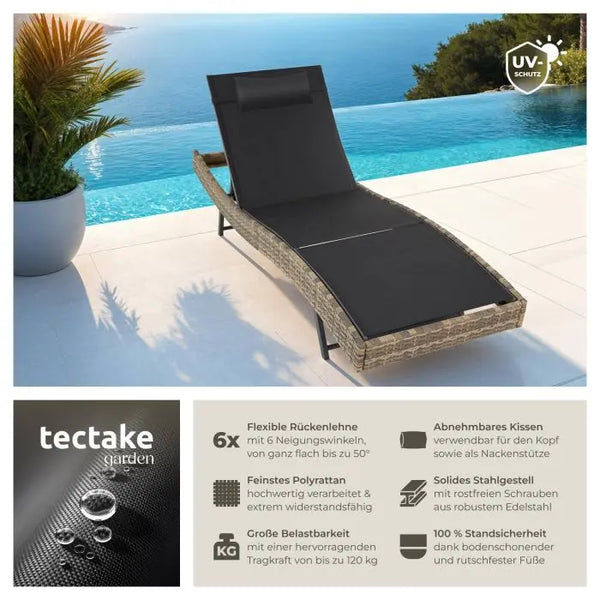 Rattan Sonnenliege Moana