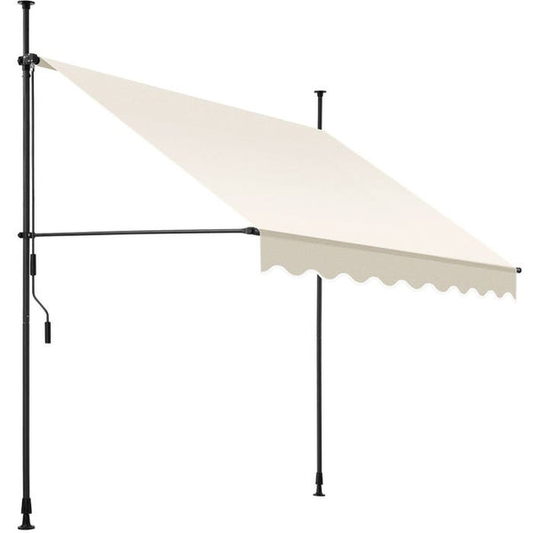 Klemmmarkise beige 200 x 180 cm