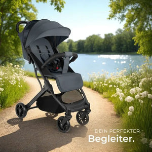 Buggy Kinderwagen Finn klappbar mit 5-Punkt-Gurt anthrazit
