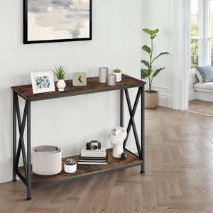 Konsole Tacoma 100x35x80,5cm Industrial dunkelbraun